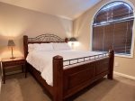King bed in the Master bedroom